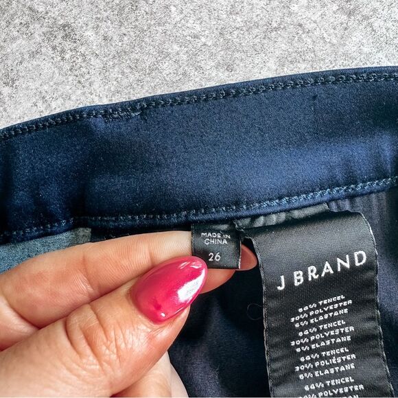 J Brand Navy Blue Skinny Soft Stretch Pant Size 26 - Picture 8 of 9